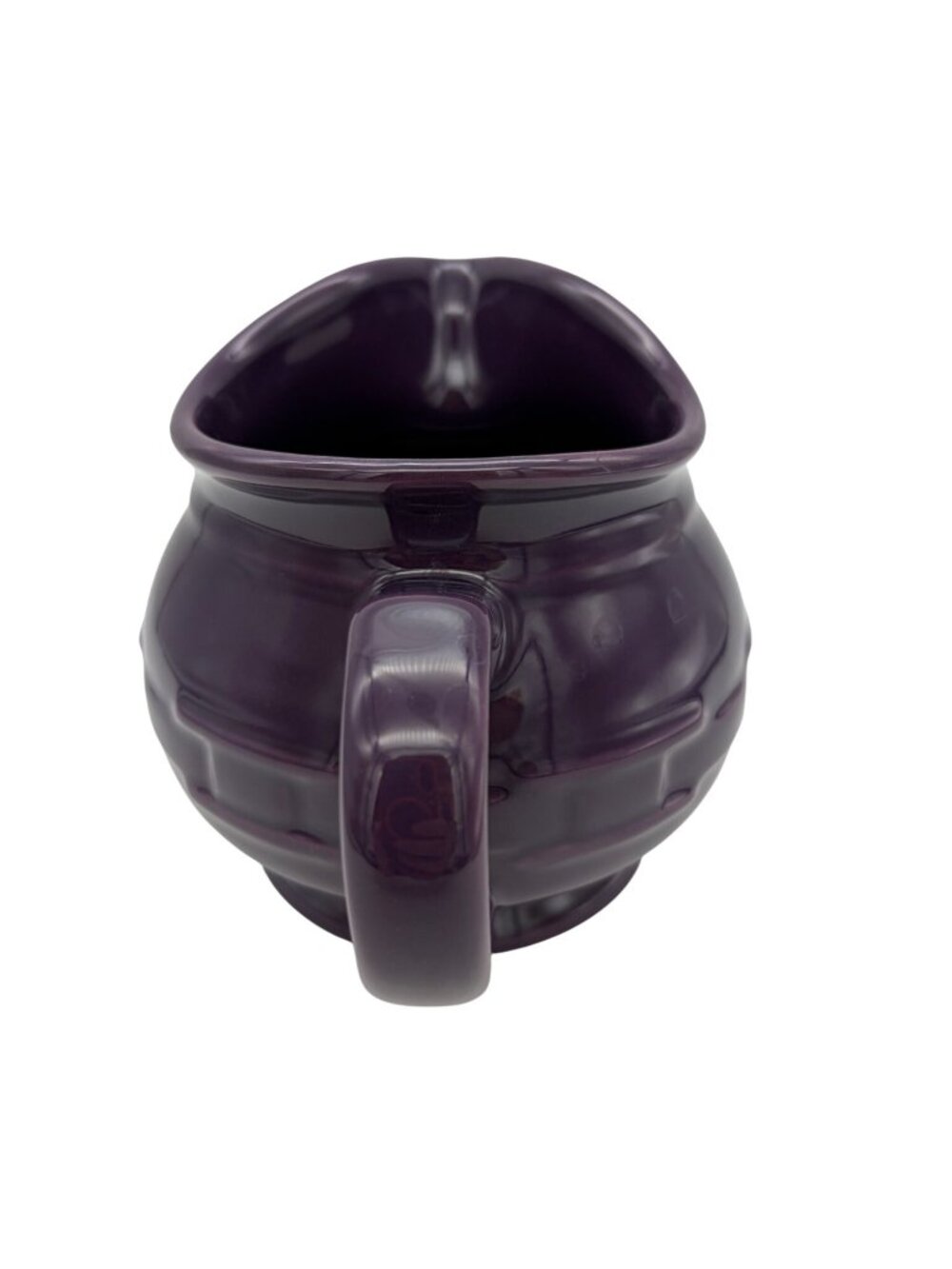 Longaberger Pottery Purple Creamer Pitcher Woven Traditions Stoneware Vintage - Picture 4 of 6